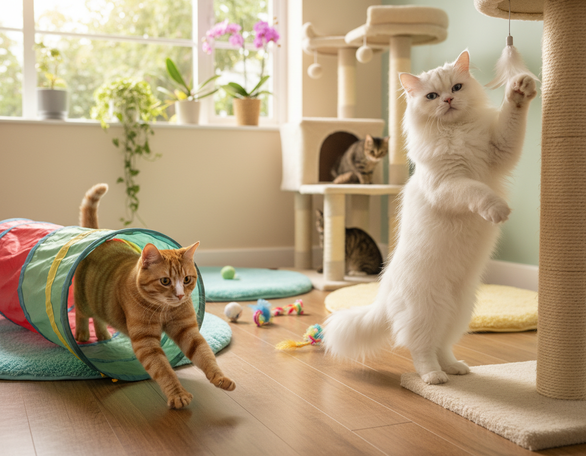 denní cvičební program pro kočky