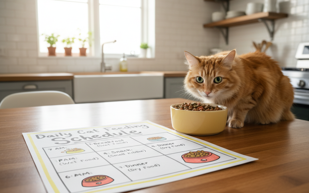 Denní plán krmení kočky – Vše, co o tom potřebuješ vědět!