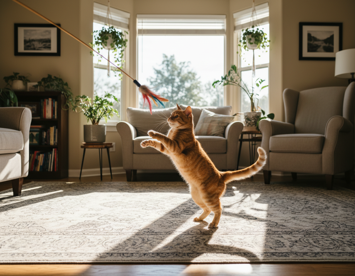 denní vrcholy aktivity kočky