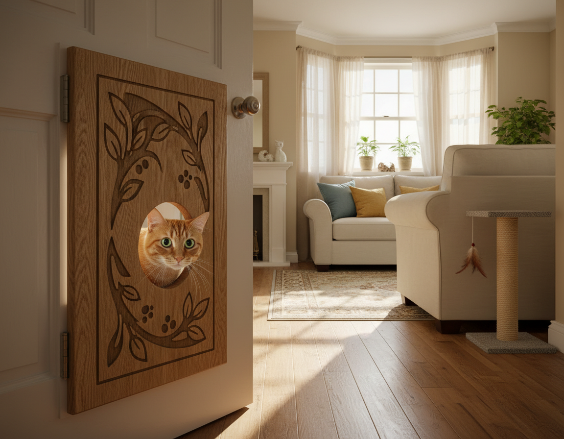 dveře bezpečné pro kočku