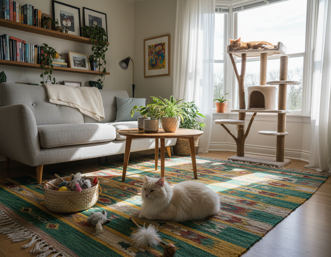 interiérový design přátelský ke kočkám