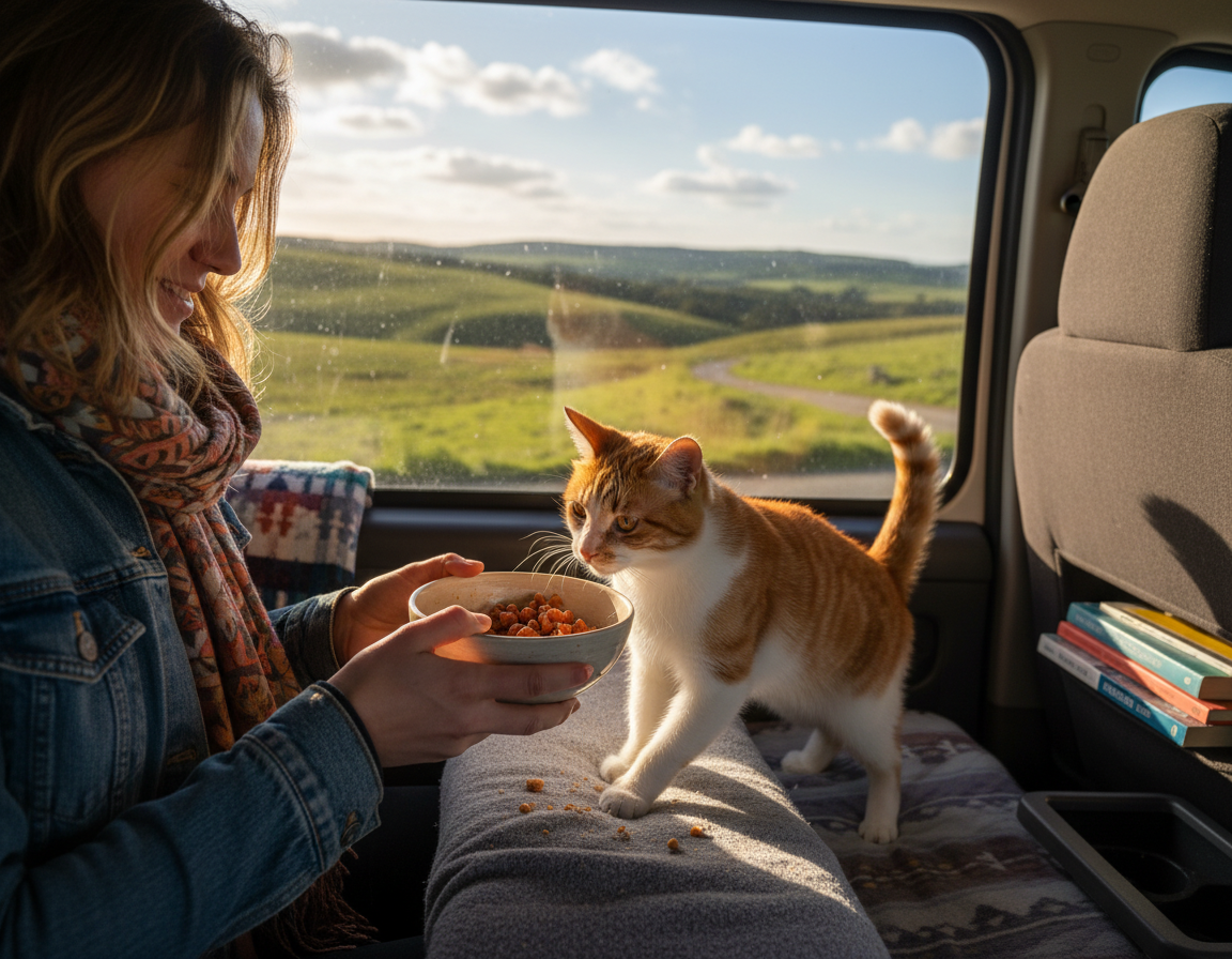 krmeni-kocky-behem-cestovani krmení kočky během cestování
