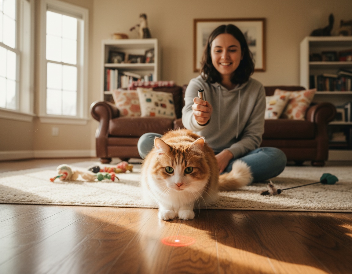 Laserový trénink pro kočky – Vše, co o tom potřebuješ vědět!