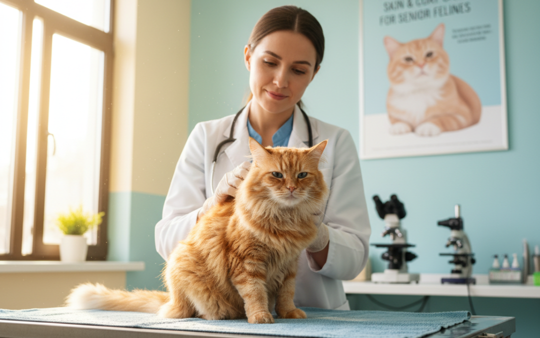Léčba kožních problémů u starší kočky – Vše, co o tom potřebuješ vědět!