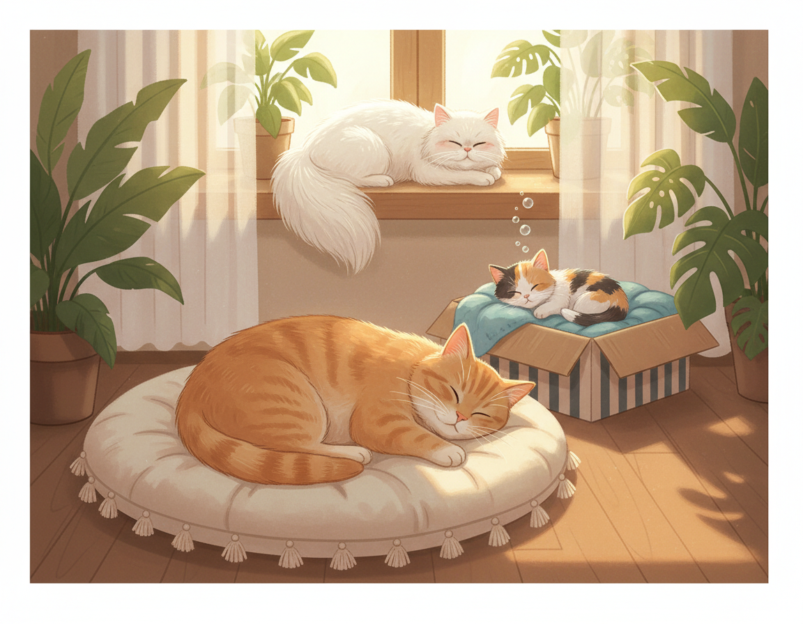 Množství spánku kočky podle věku – Vše, co o tom potřebuješ vědět!