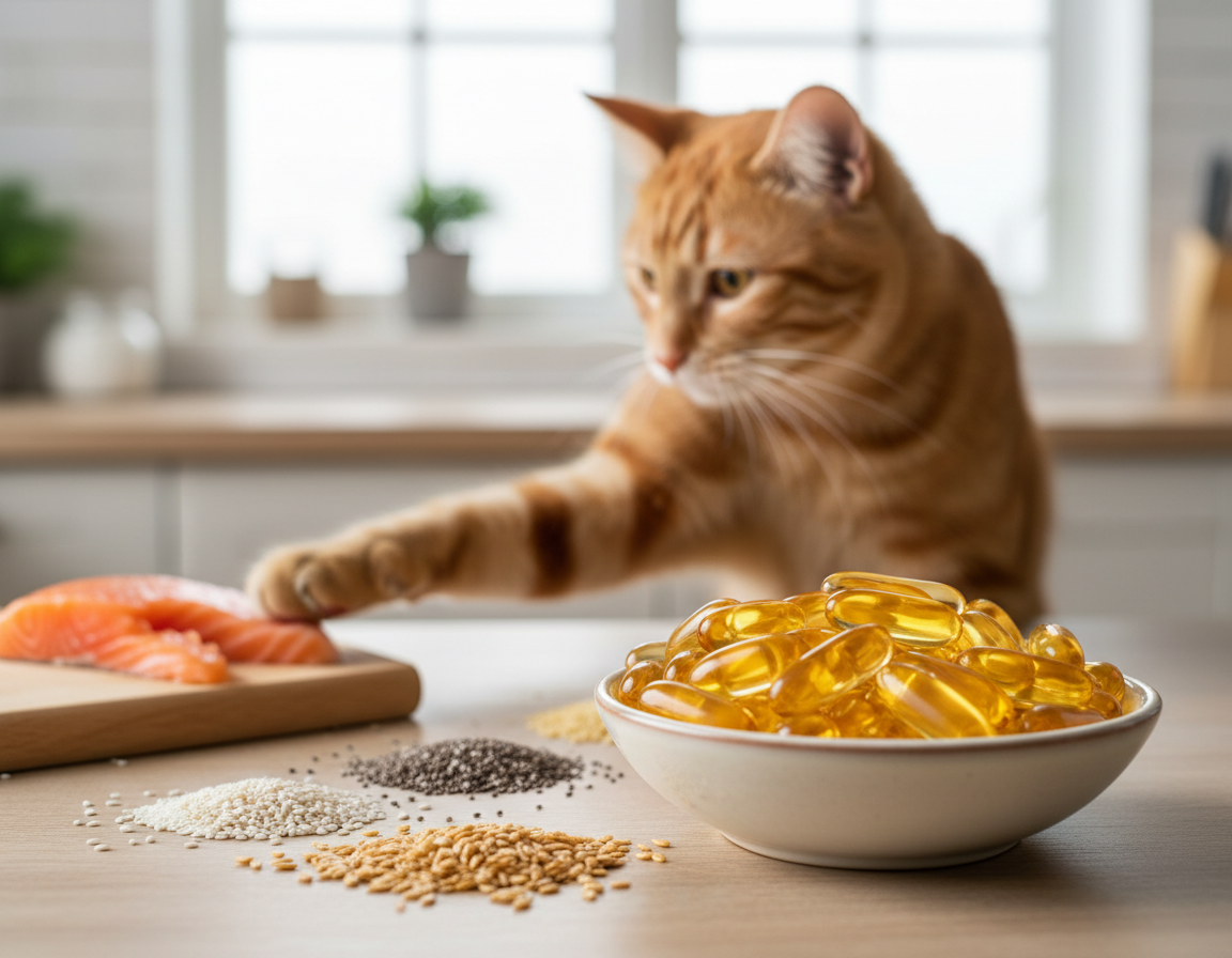 omega-3-mastne-kyseliny-pro-kocky omega-3 mastné kyseliny pro kočky