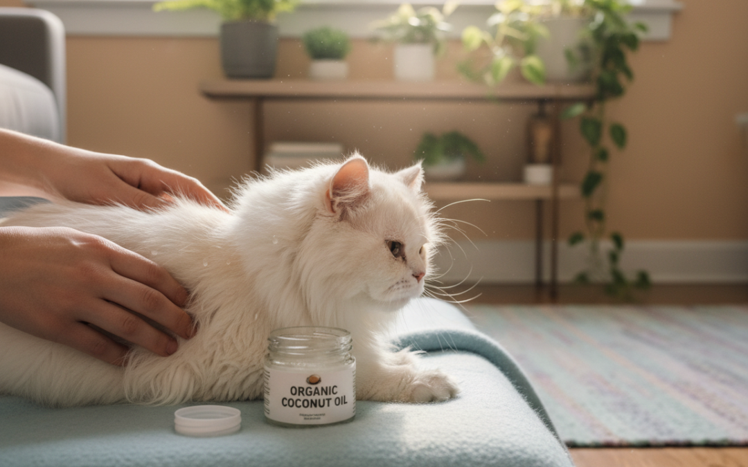 Péče o kůži kočky kokosovým olejem – Vše, co o tom potřebuješ vědět!