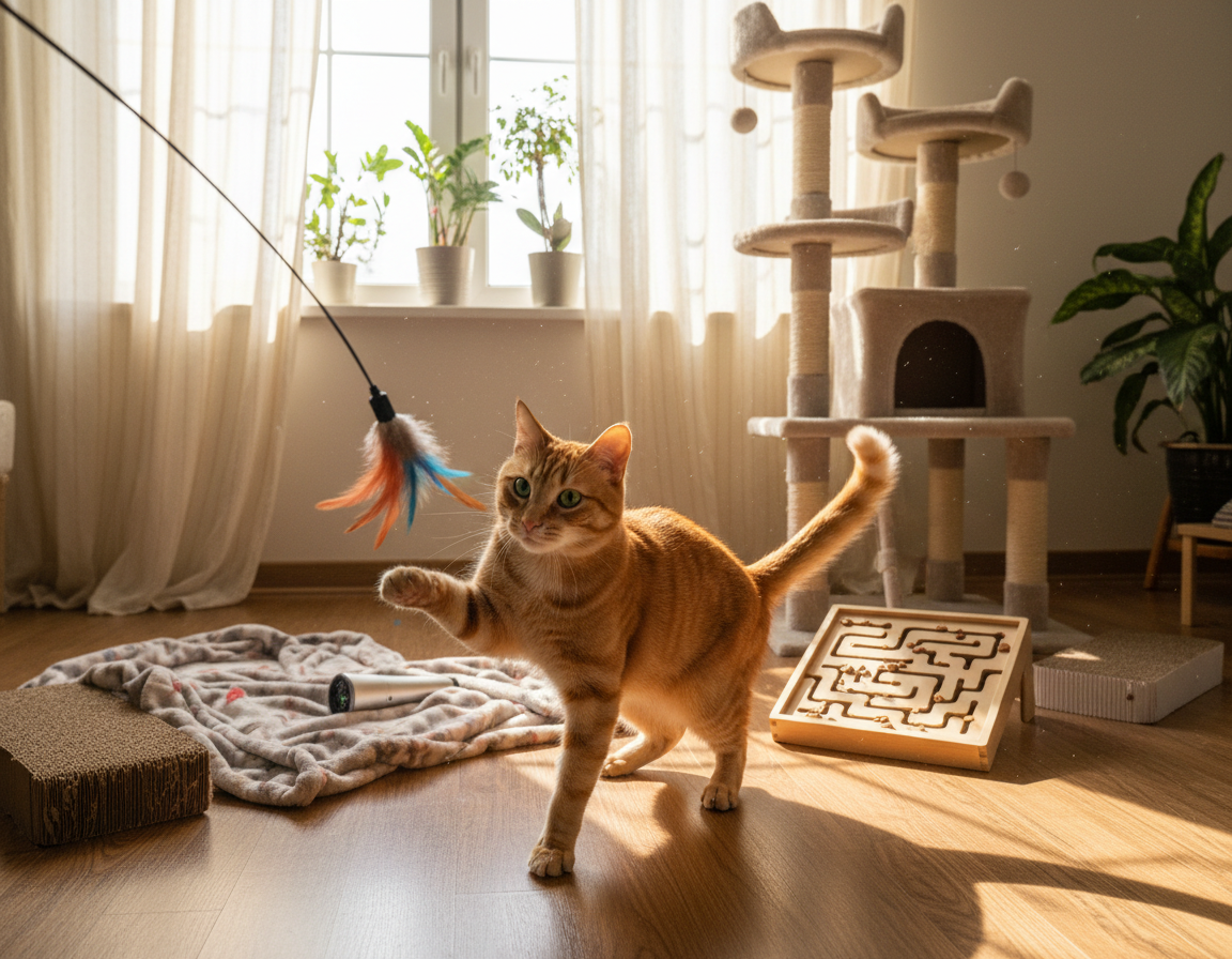 podpora zvědavosti kočky