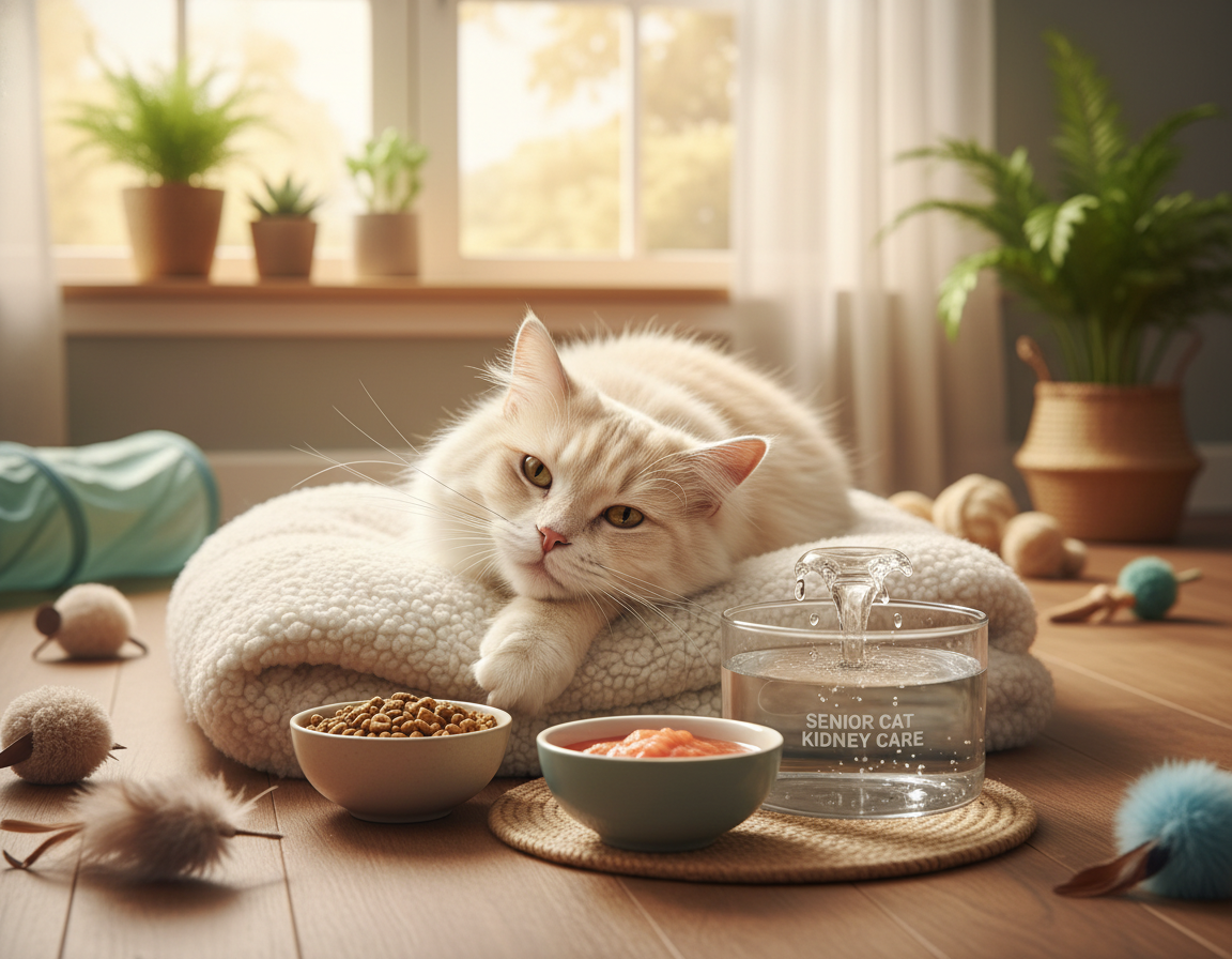 prevence onemocnění ledvin u starší kočky