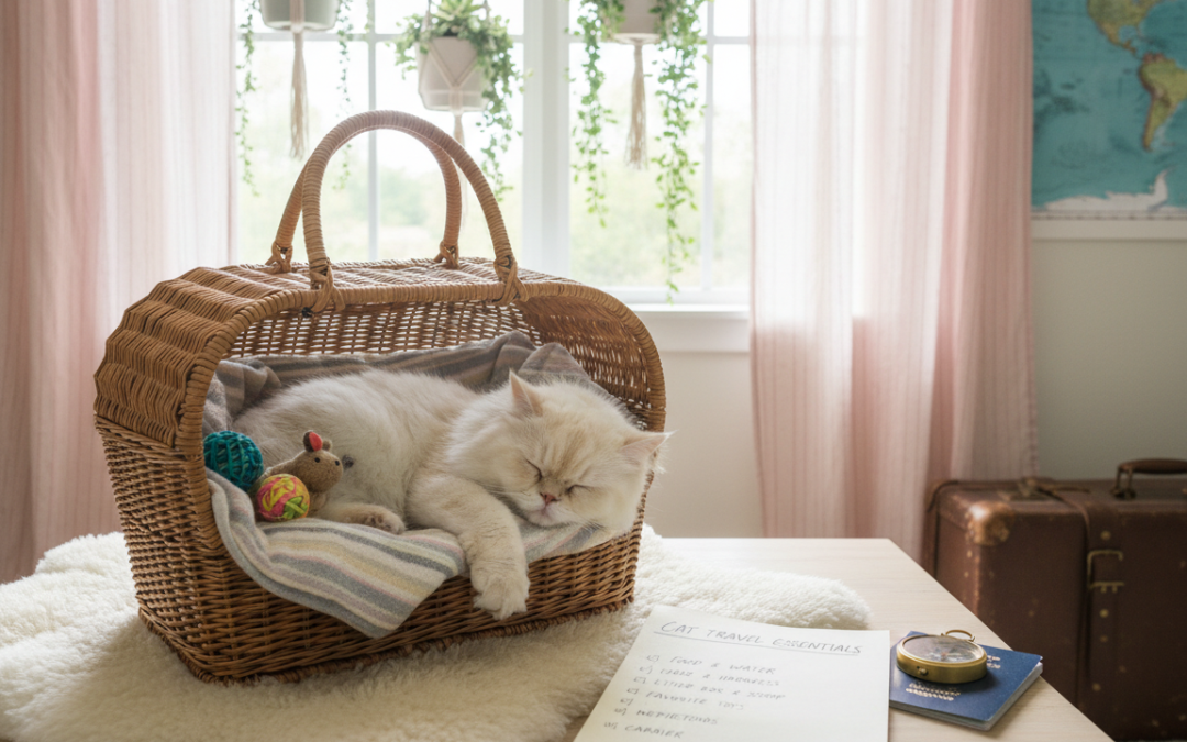 Přípravy na klidné cestování kočky – Vše, co o tom potřebuješ vědět!