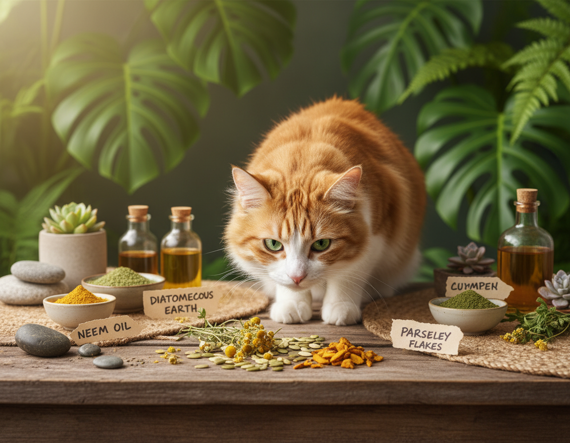 přírodní odčervovací prostředky pro kočku