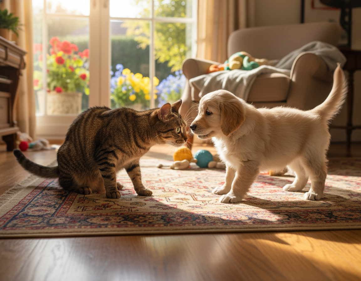 přizpůsobení kočky novému domácímu zvířeti