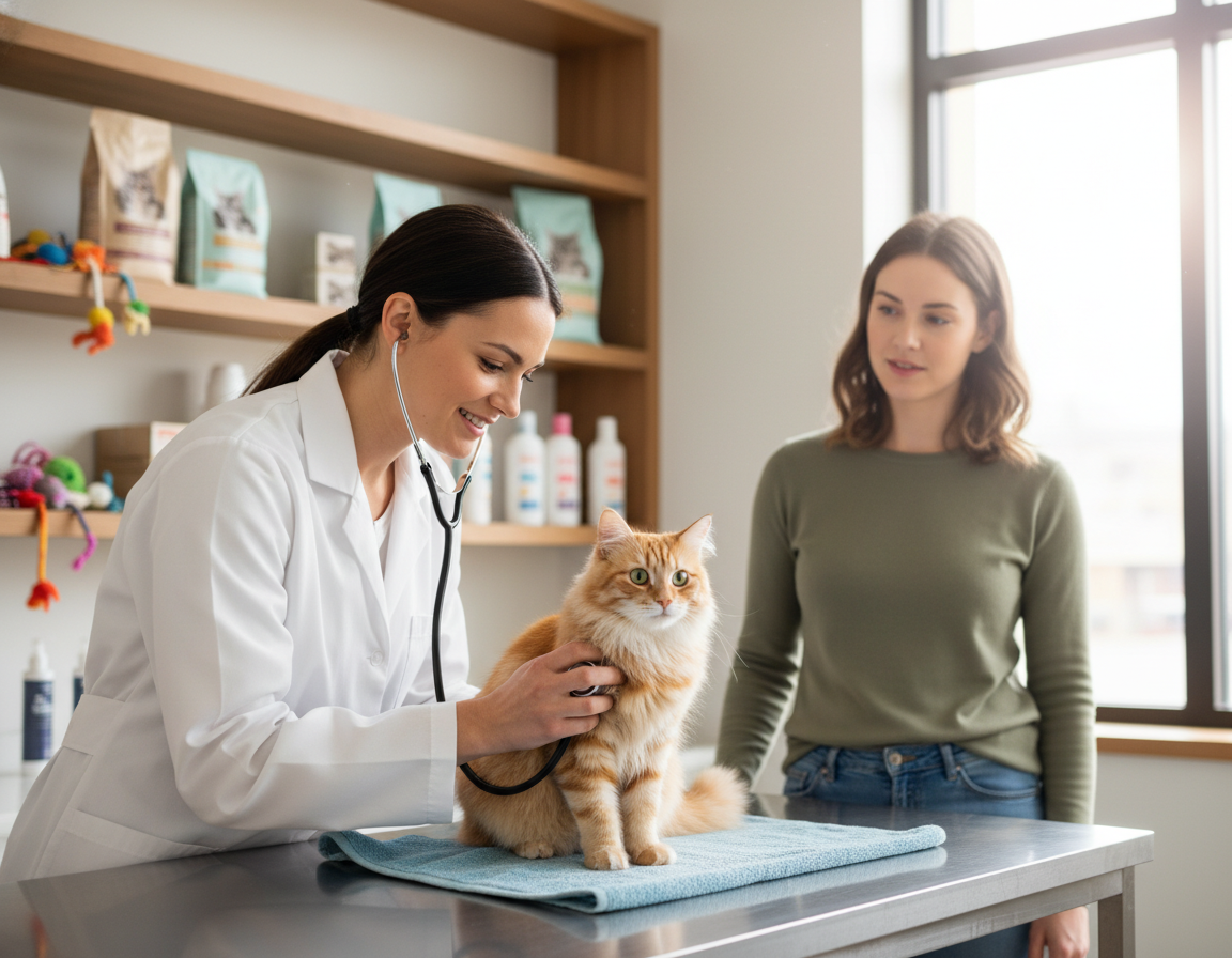 roční veterinární prohlídka kočky