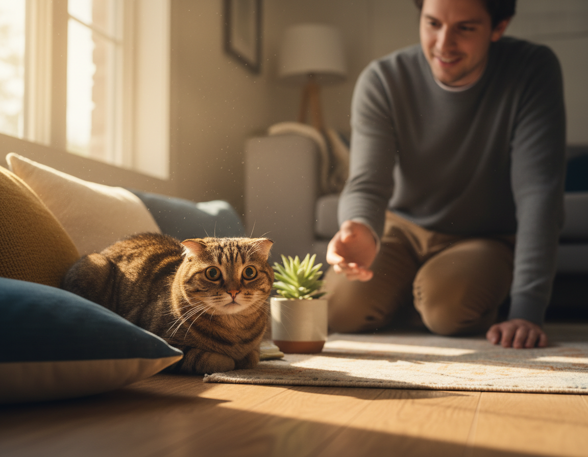 rozpoznání úzkosti u koček