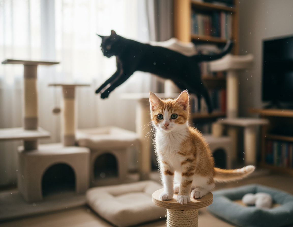 rozvoj pohybové koordinace u koček