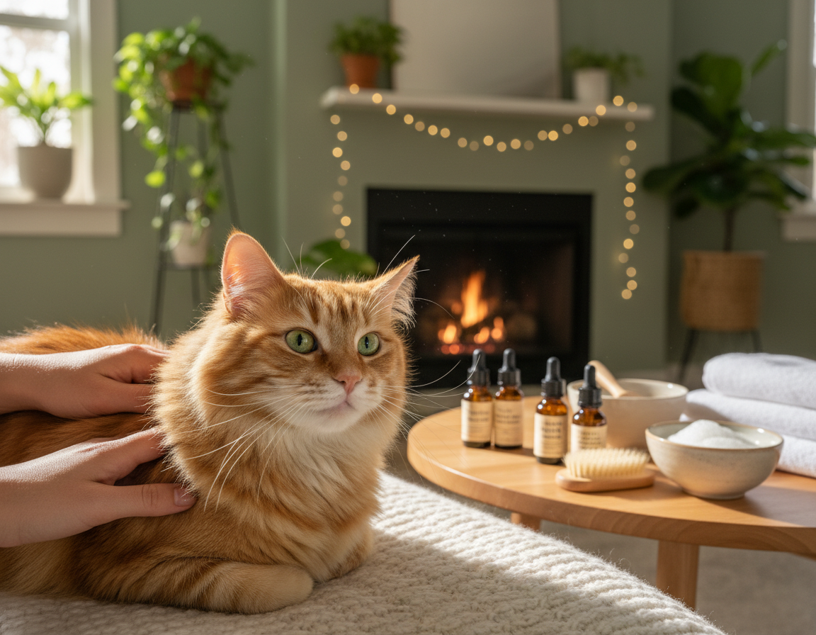 sezónní péče o kůži kočky