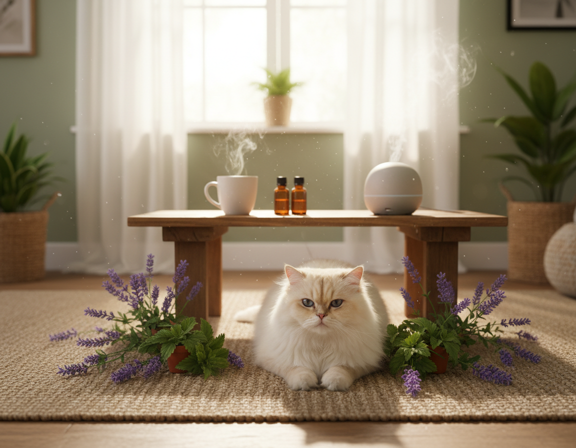 snižování stresu u kočky přírodními metodami