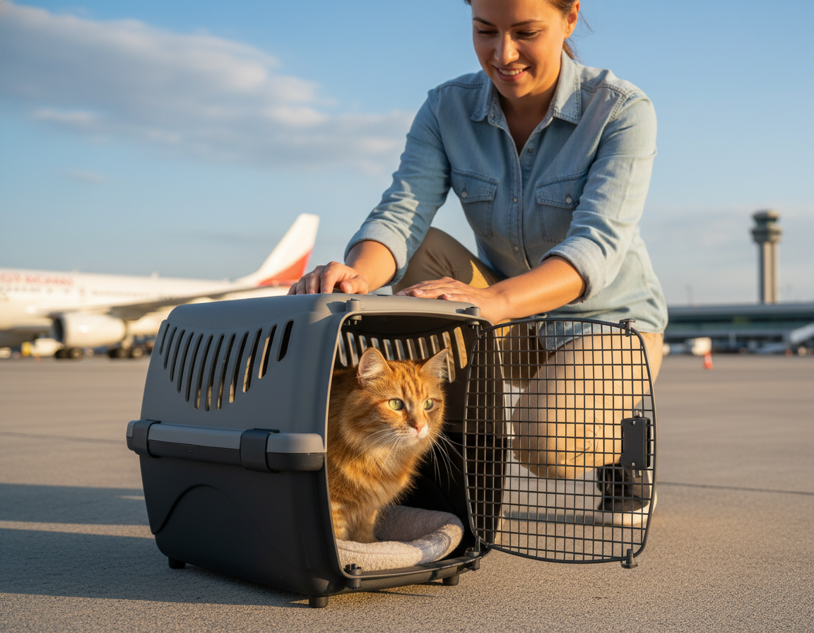 stěhování kočky do zahraničí