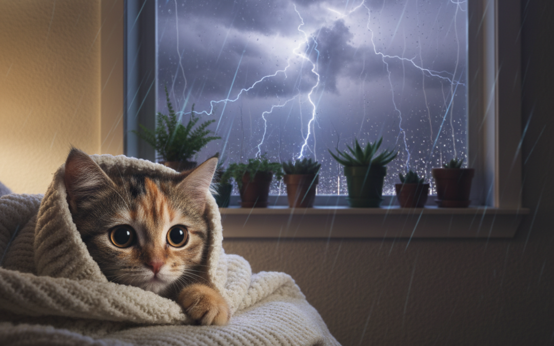 Strach kočky z bouřky – Vše, co o tom potřebuješ vědět!
