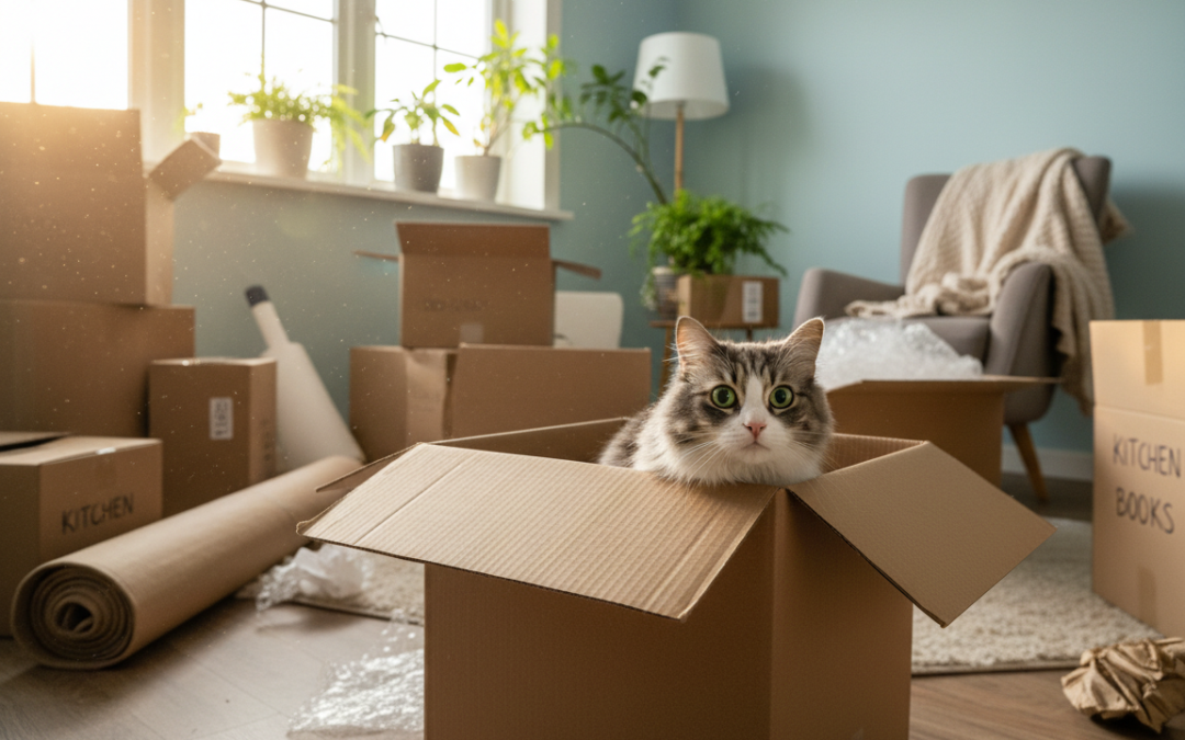 Strach kočky ze stěhování do nového domova – Vše, co o tom potřebuješ vědět!