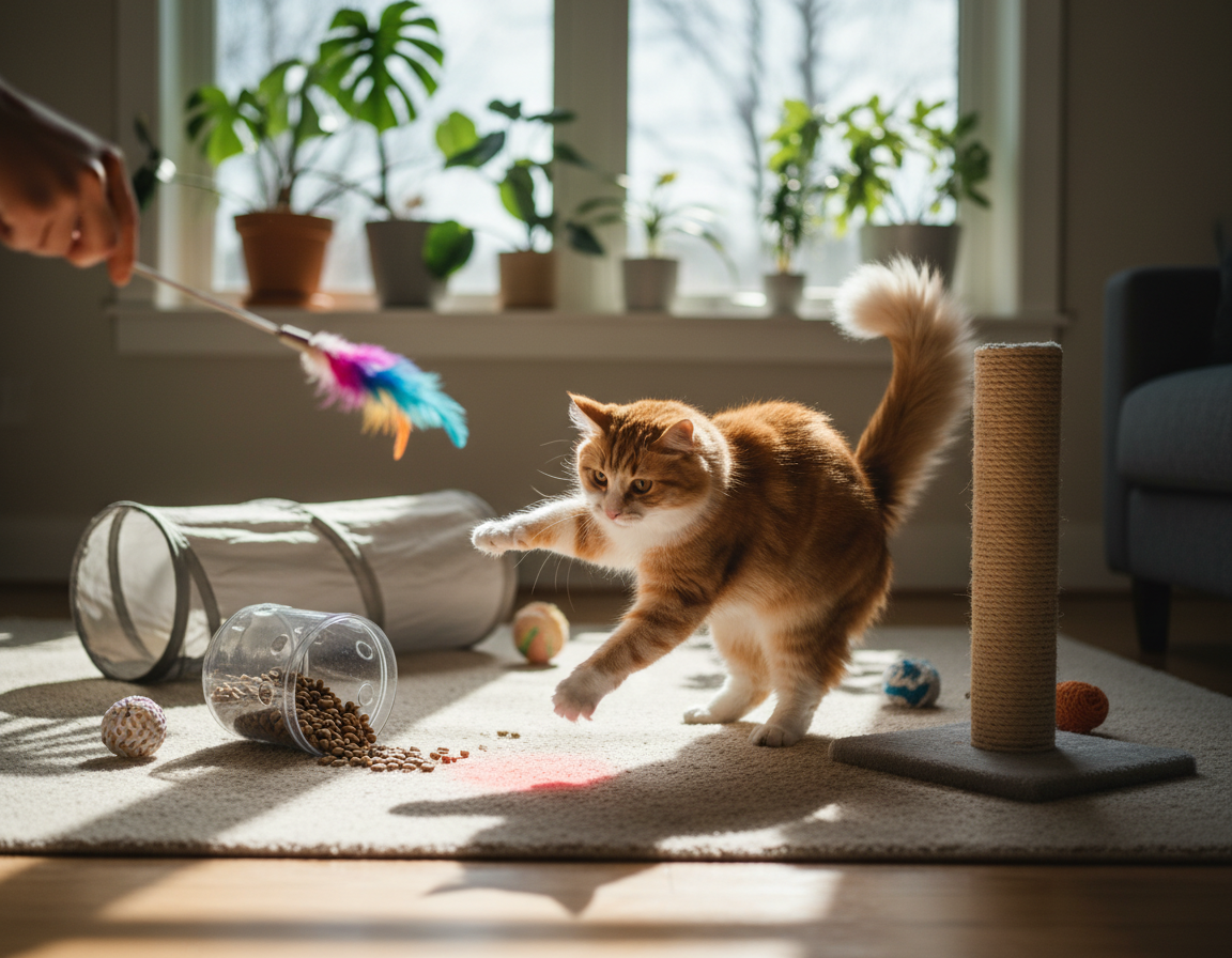 strategie proti línému životnímu stylu kočky