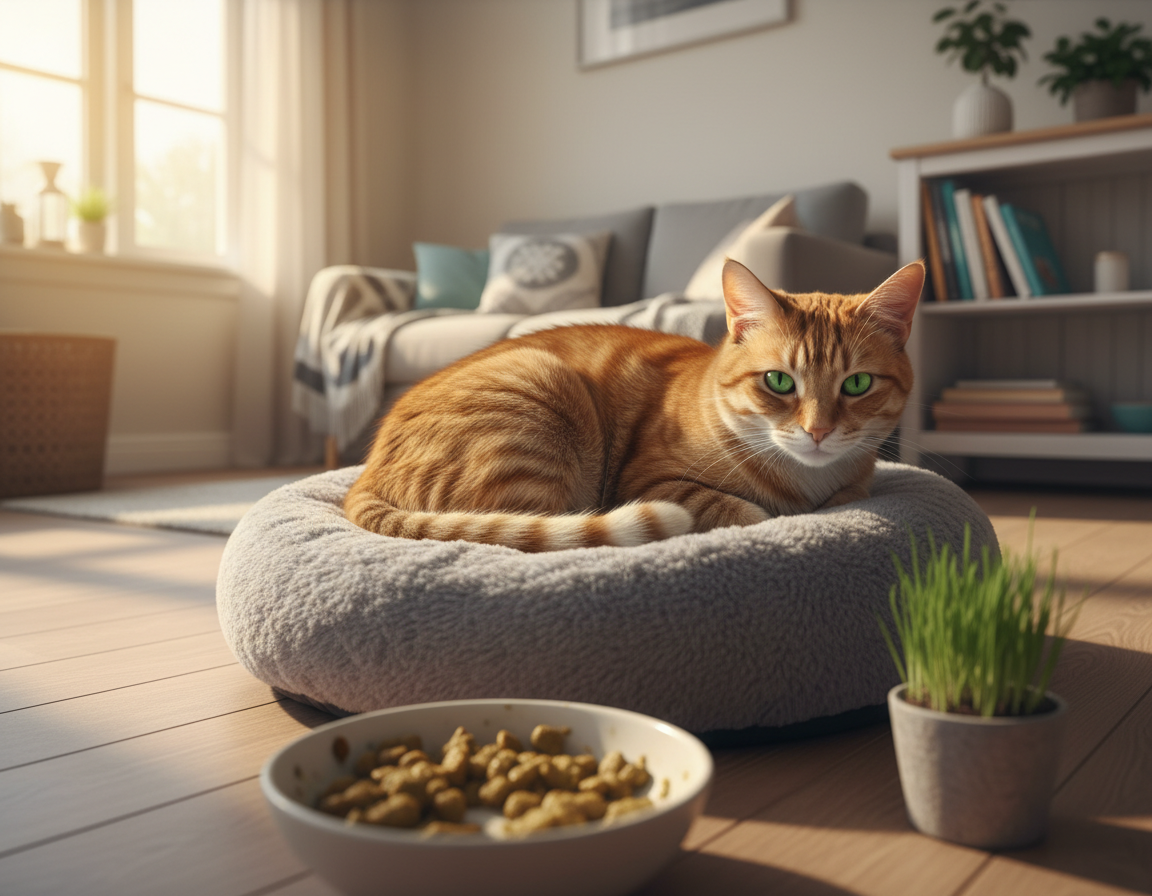 trávicí problémy kočky související se stravou