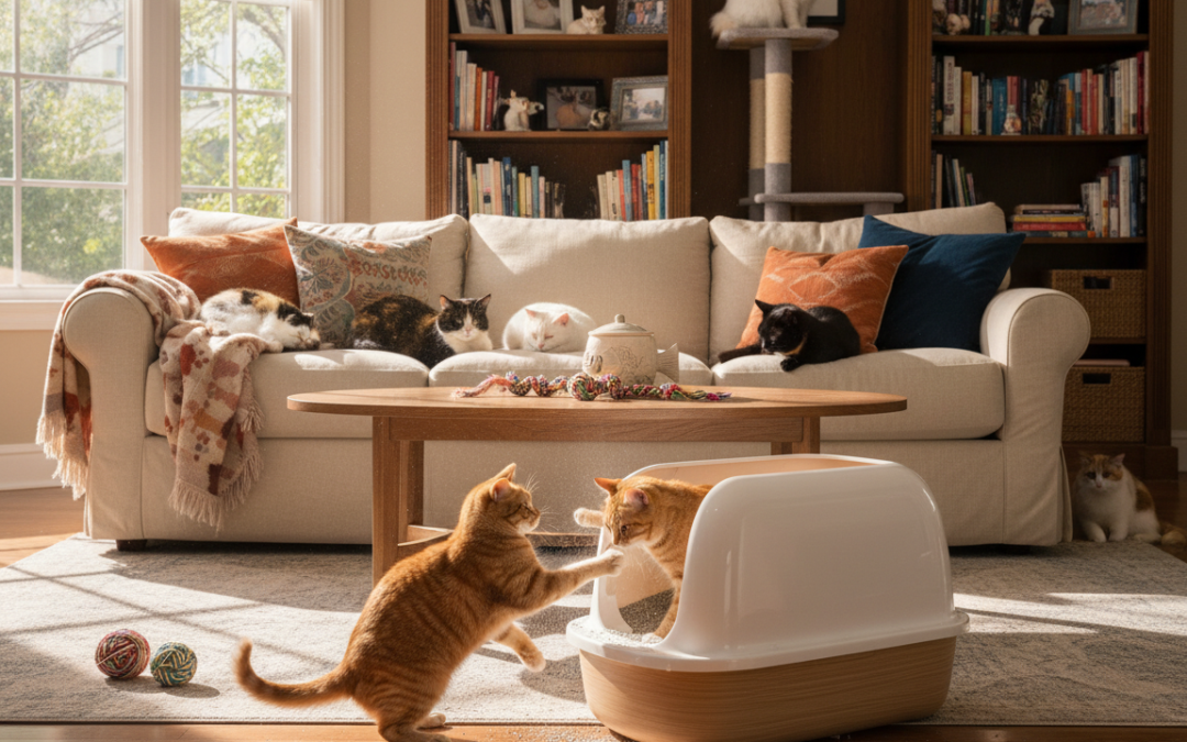 Typ steliva v domácnostech s více kočkami – Vše, co o tom potřebuješ vědět!