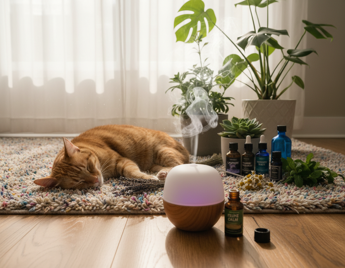 účinky esenciálních olejů na kočku