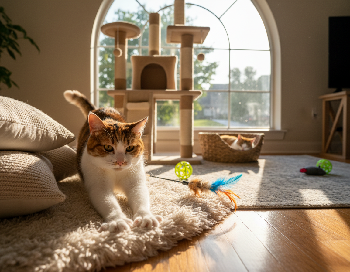 udržování denní aktivity kočky