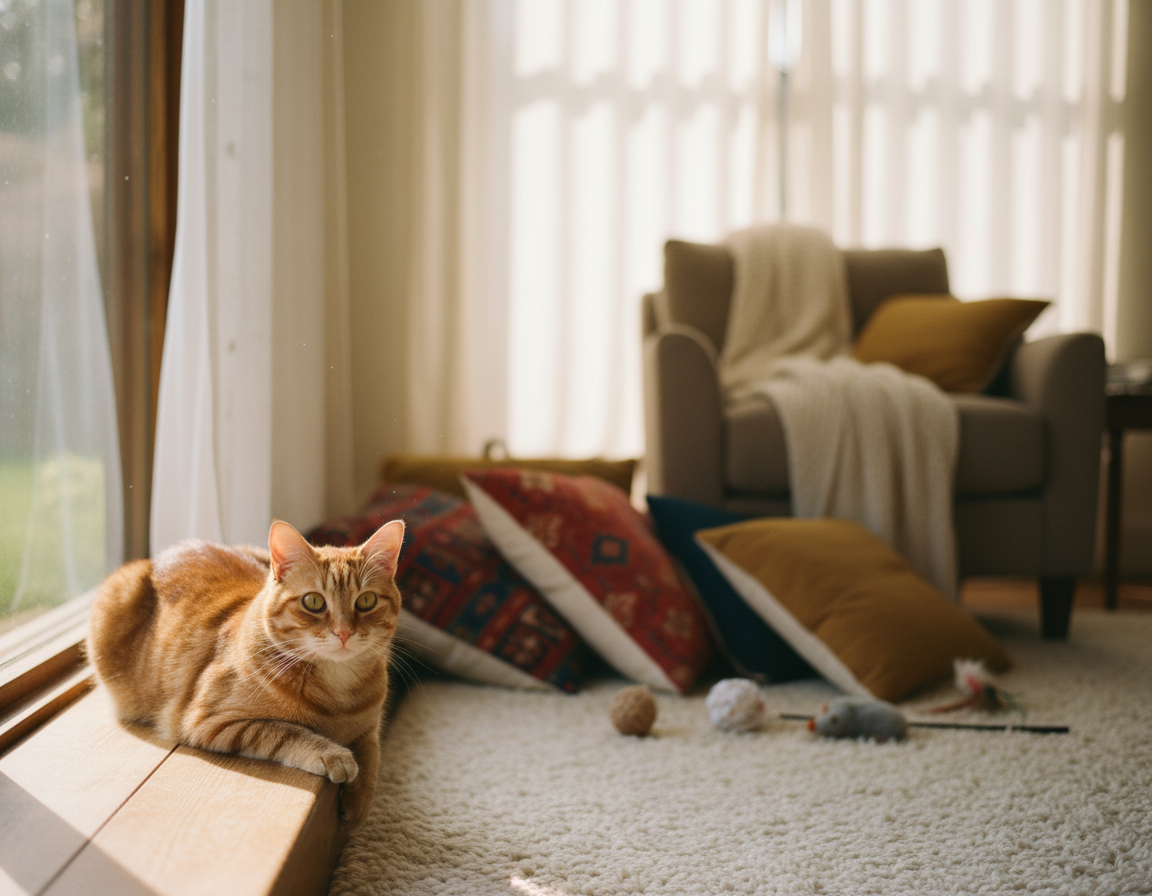 výhody času stráveného odděleně s kočkou