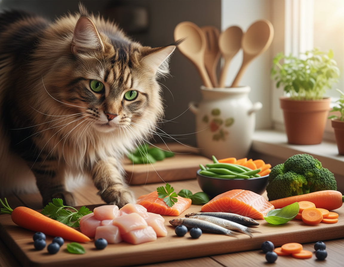 výhody syrové stravy pro kočku