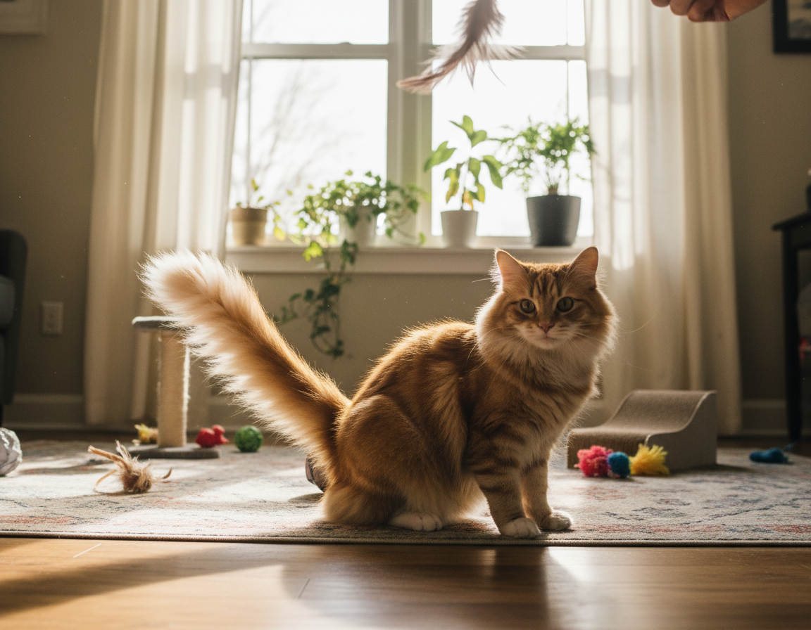 význam pohybů ocasu u kočky