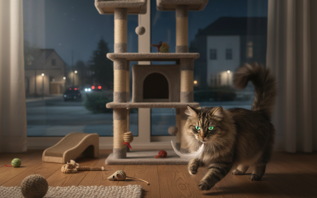 Zvládání noční potřeby pohybu u kočky – Vše, co o tom potřebuješ vědět!