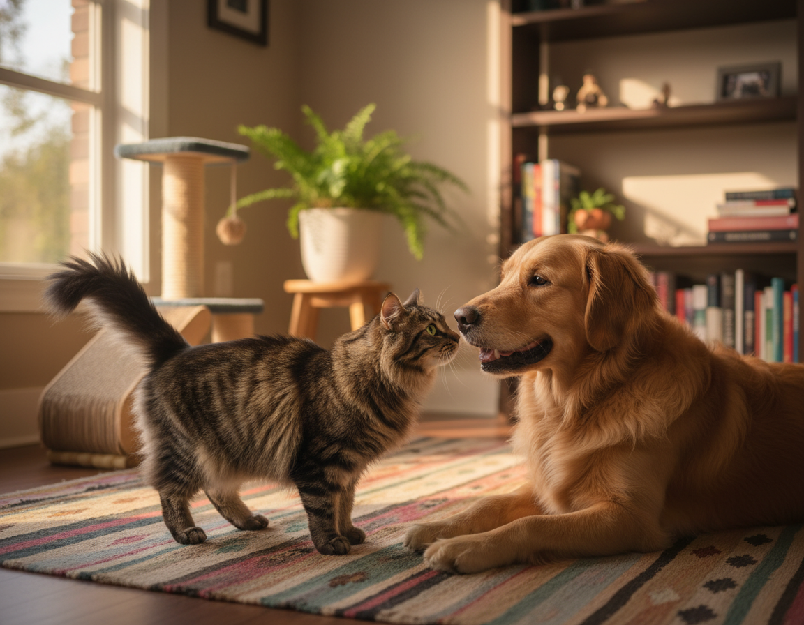 zvykání kočky na psa