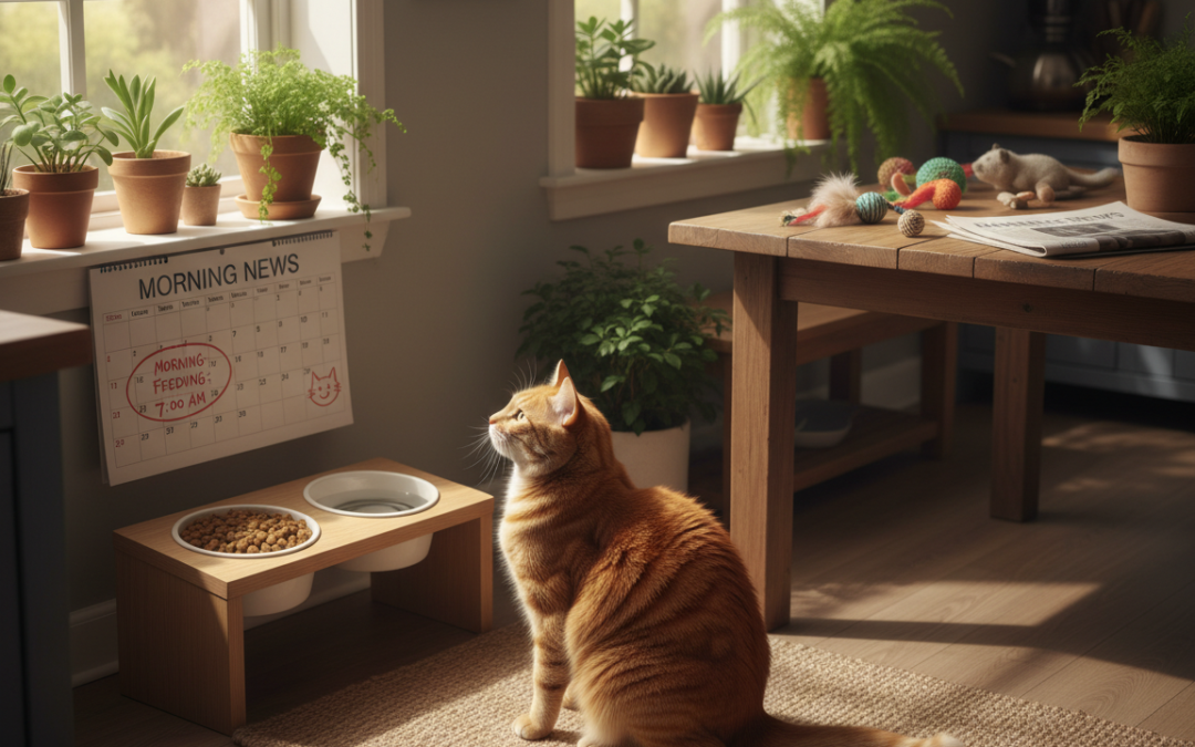 Časování ranního krmení kočky – Vše, co o tom potřebuješ vědět!