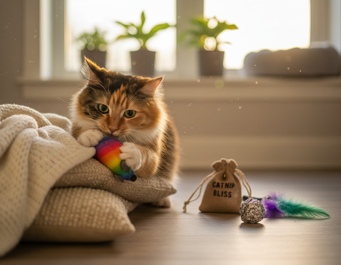 hry na hledání skrytých předmětů pro kočky