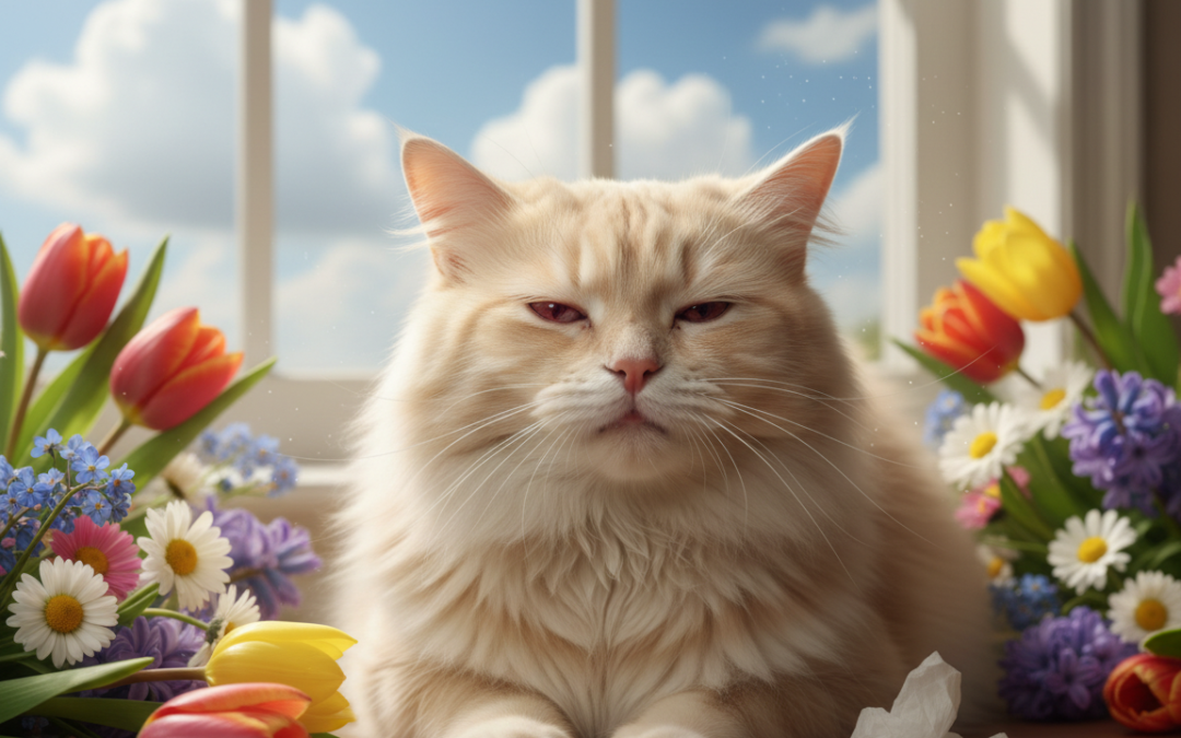 Jarní alergie u koček – Vše, co o tom potřebuješ vědět!