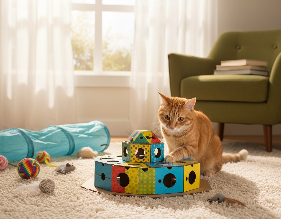 logické hlavolamy pro kočky