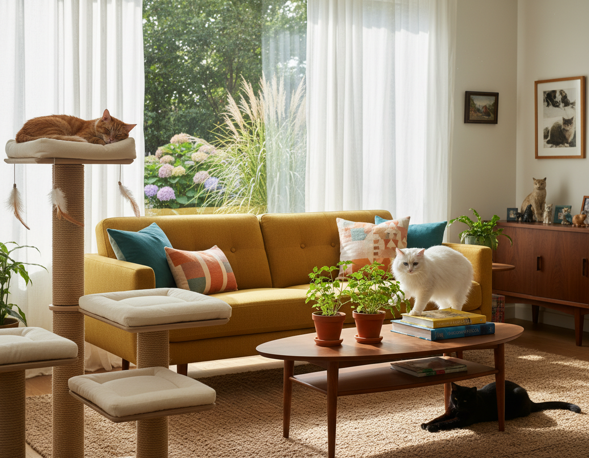 Nápady na zařízení domácnosti přizpůsobené kočkám – Vše, co o tom potřebuješ vědět!