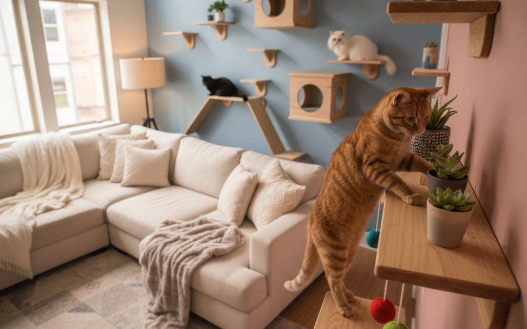 Nástěnné police pro kočky – Vše, co o tom potřebuješ vědět!