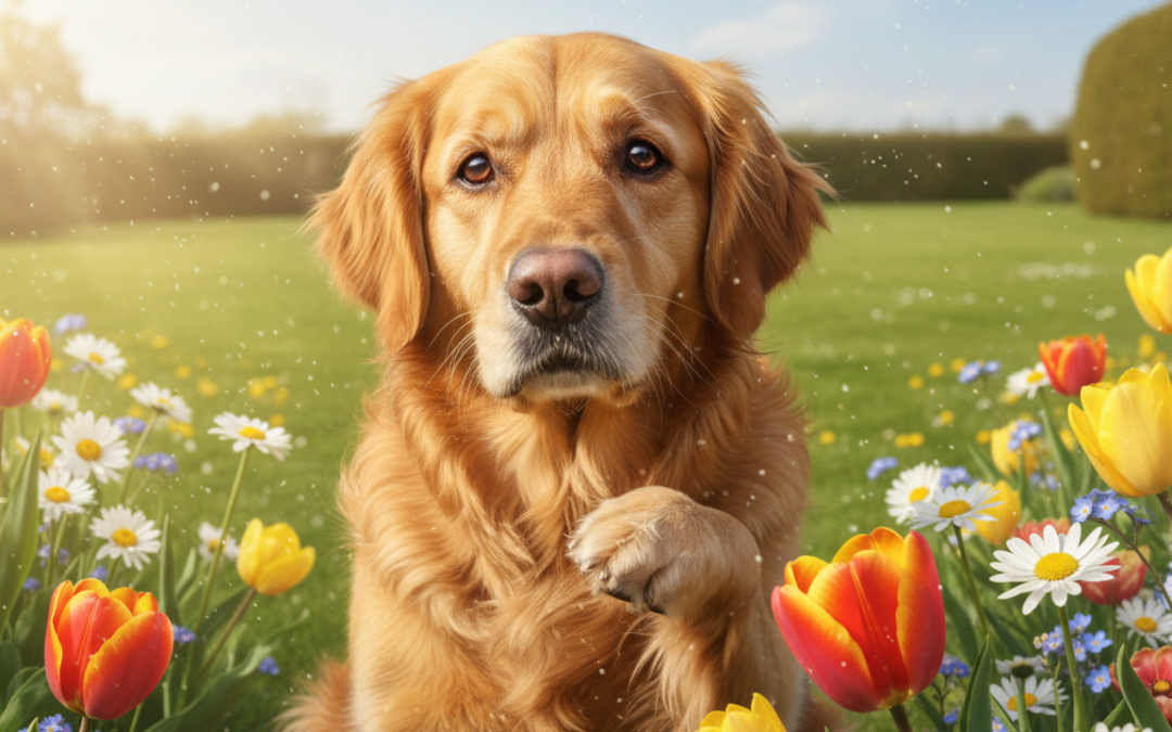 Alergie na pyl u psů – častý problém na jaře