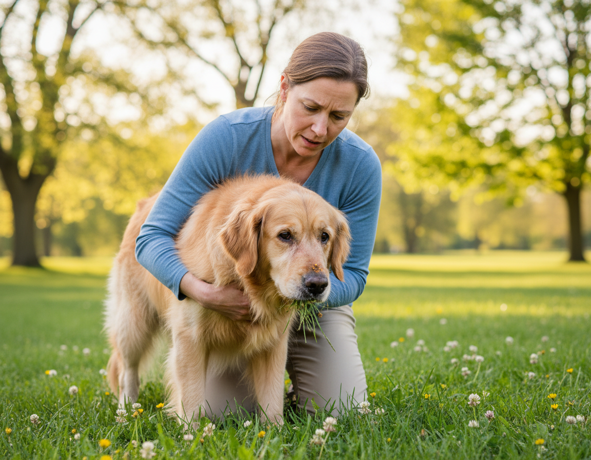pes jaro alergie na trávu