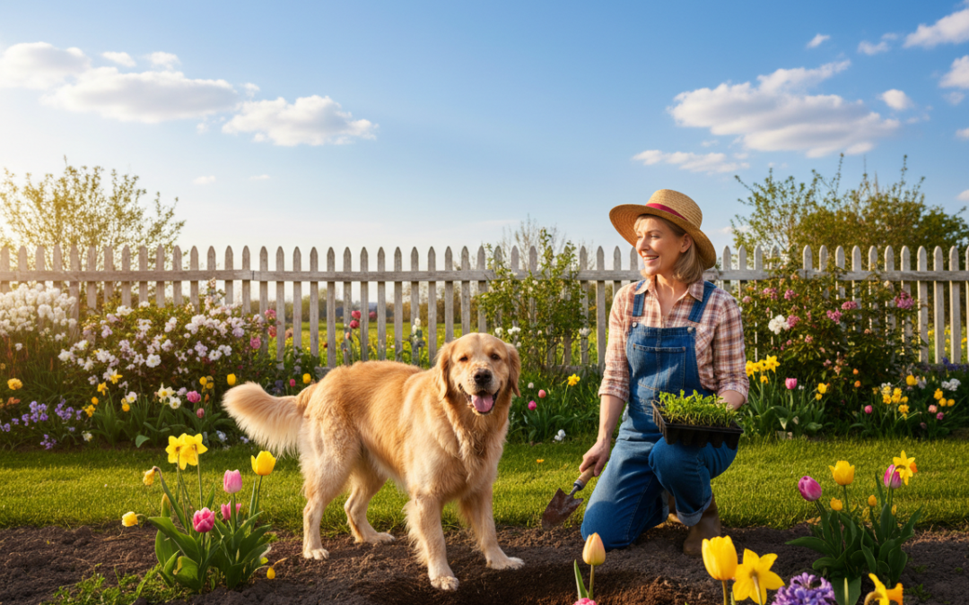 Jarní práce na zahradě a pes – jak ho ochránit?