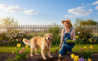 Jarní práce na zahradě a pes – jak ho ochránit?