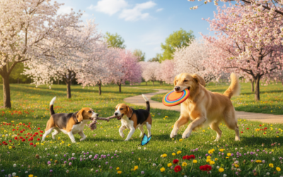 Jarní období zvýšené aktivity u psů – proč jsou najednou energičtější?