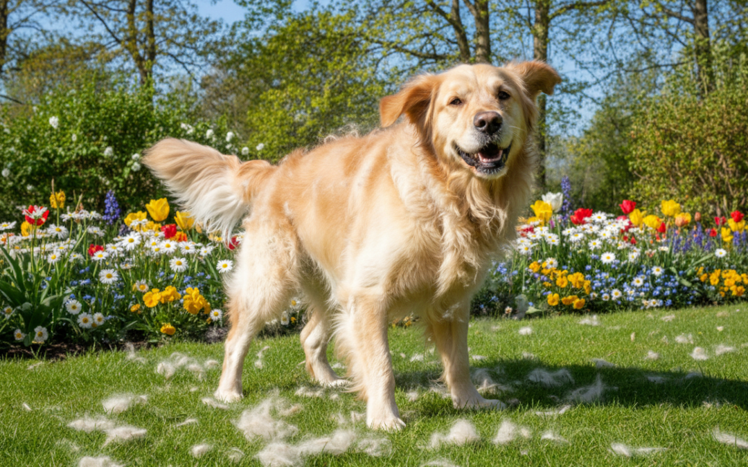 Jak zvládat línání psa v jarním období?