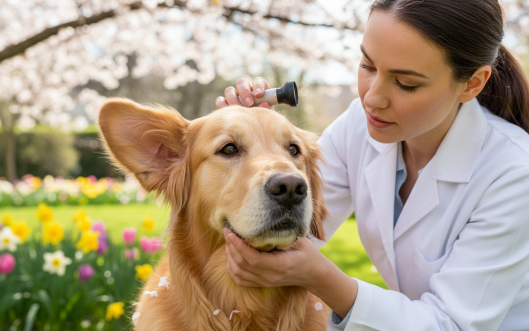 Proč je na jaře důležitá péče o uši a oči u psů?