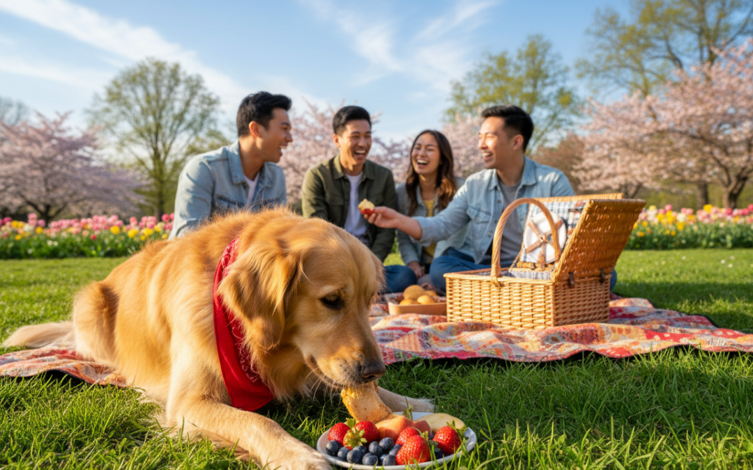 Jarní piknik se psem – tipy pro bezpečný zážitek