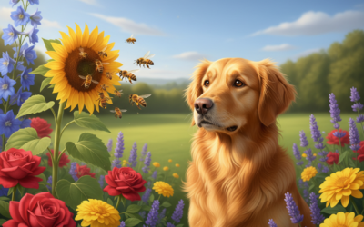 Psi a včely – jak je chránit před bodnutím?
