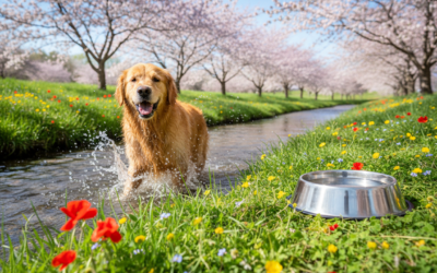 Pitný režim psů na jaře – na co si dát pozor?